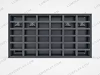 Clamshell-type MS GI outdoor LED cabinet 1920 x 960 mm with bezel and front access – Lumina