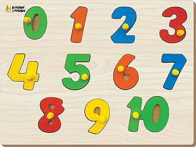 Wooden Number Puzzle Board Wooden Number Puzzle Board