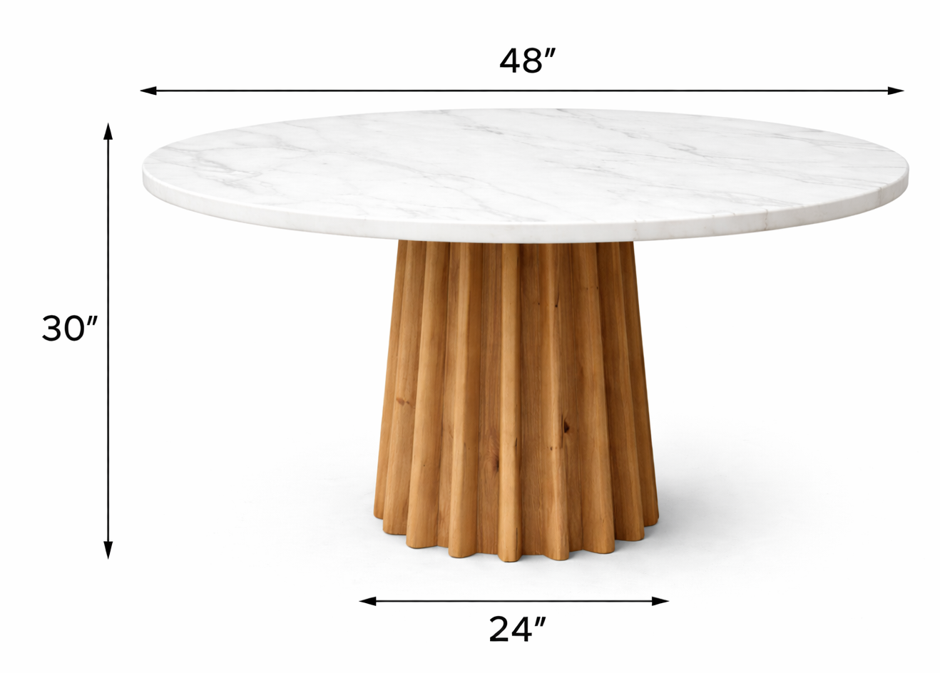 Larissa Premium Marble Top Dining Table