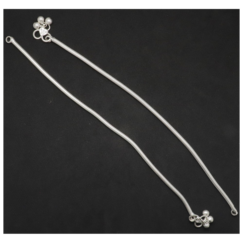 Silver Anklets for women Enamel design Payals
