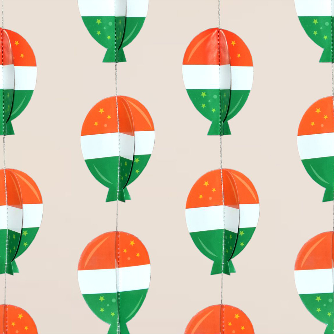 Tri Color Balloon Frill