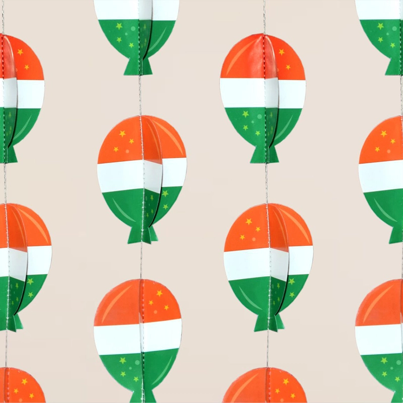 Tri Color Balloon Frill