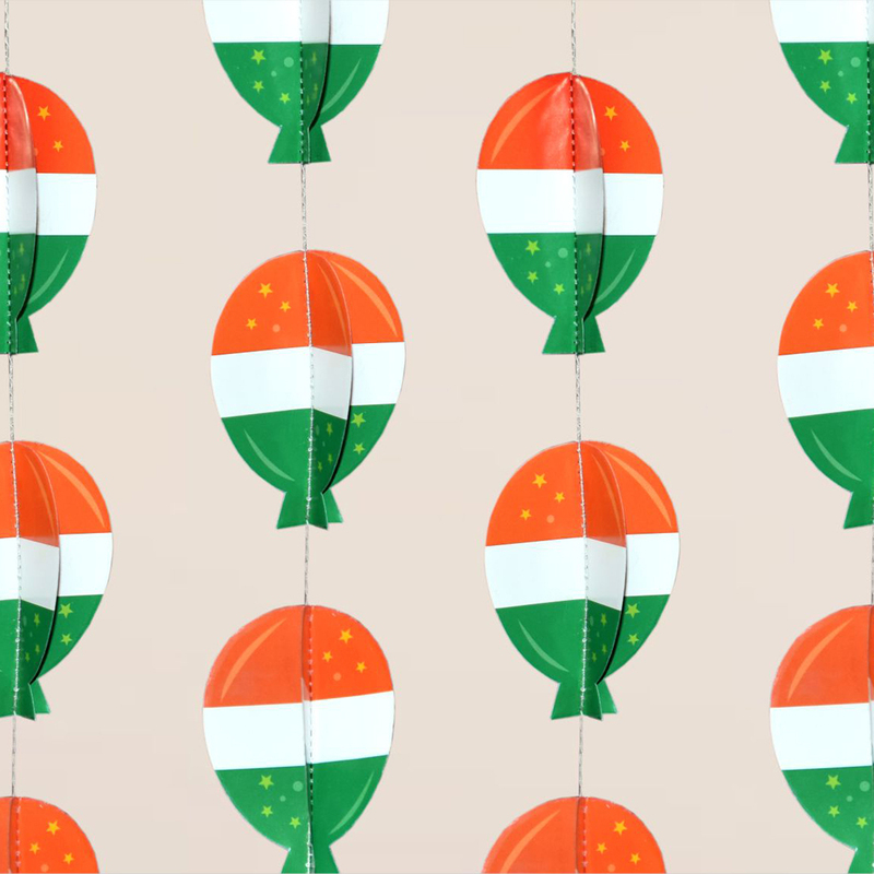 Tri Color Balloon Frill