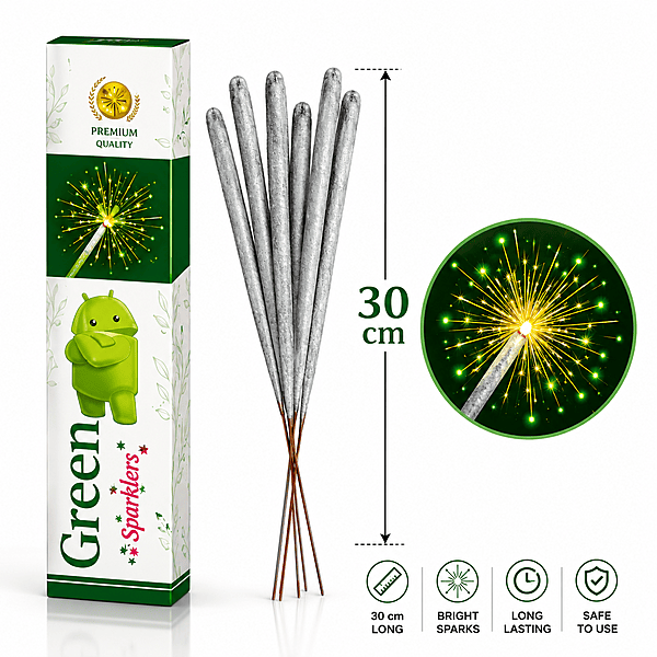 30CM - Green Sparklers
