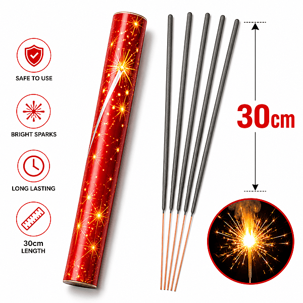 30CM - Red Sparklers