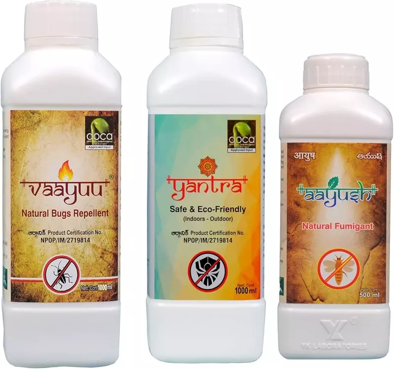 Black Thrip Control Special | Vaayu Yantra Ayush (1L+1L+500ml) Pack For Crop Insect Black Thrips