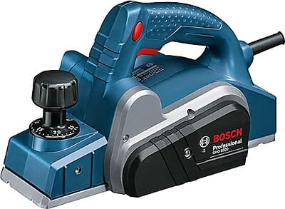 Bosch GHO 6500 Electric Planer, 650W, 2.6 mm Depth, 82 mm Width, 16,500 rpm, Optimized Air Flow, 2.8 kg + Hex Key, Parallel Guide, Sharpening Device & Setting Gauge For HSS Blade, 1 Year Warranty Bosch GHO 6500 Electric Planer, 650W, 2.6 mm Depth, 82 mm Width, 16,500 rpm, Optimized Air Flow, 2.8 kg + Hex Key, Parallel Guide, Sharpening Device & Setting Gauge For HSS Blade, 1 Year Warranty