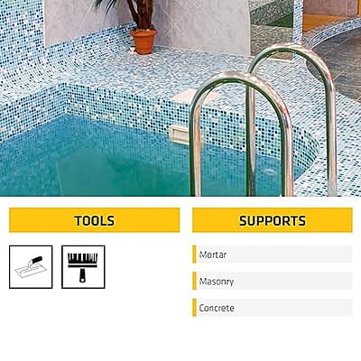 SikaTop 107 Seal Plus IN, High performance liquid waterproofing coating, easy to use, for interior and exterior floors and walls, Kit 7kg