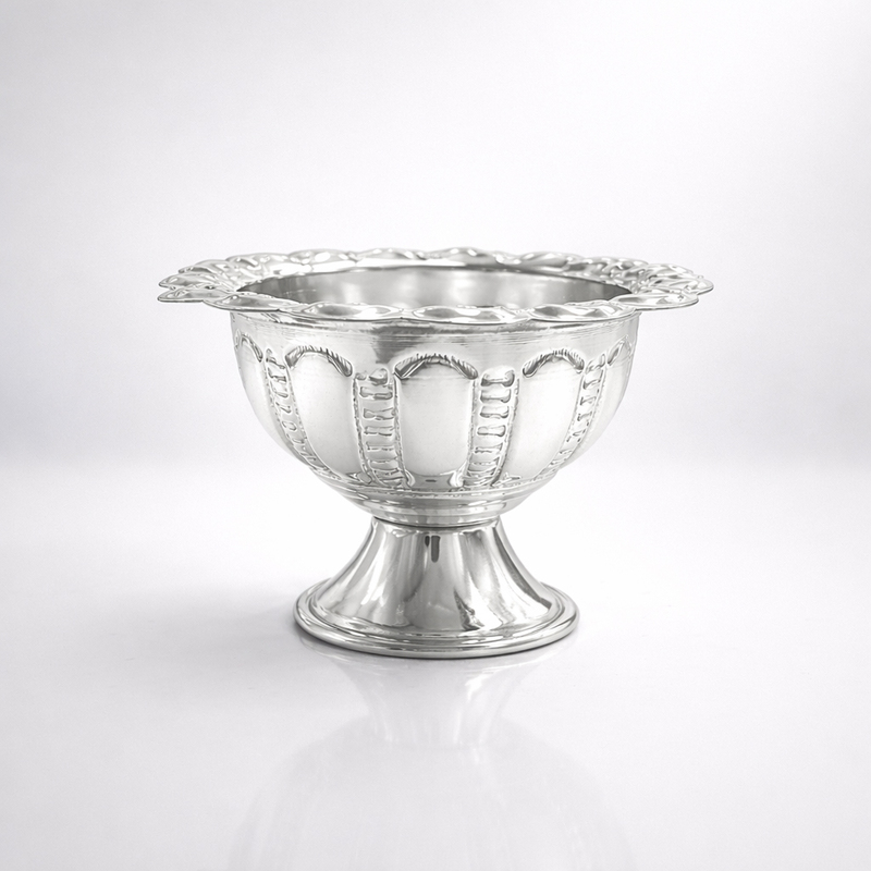 Sterling Silver Chandan Pela/Bowl | Traditional Silver Sandalwood Paste Cup for Pooja & Temple Use