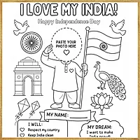 I Love My India – Independence Day – Colour & Frame Kit