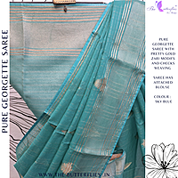 PURE GEORGETTE SAREE  VFLSGRS23918