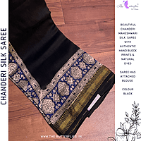 Chanderi Maheshwari Silk Saree SHPSCDS24501 Chanderi Maheshwari Silk Saree SHPSCDS24501