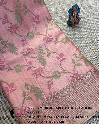 PURE SEMI SILK SAREE PFLSSIL25043