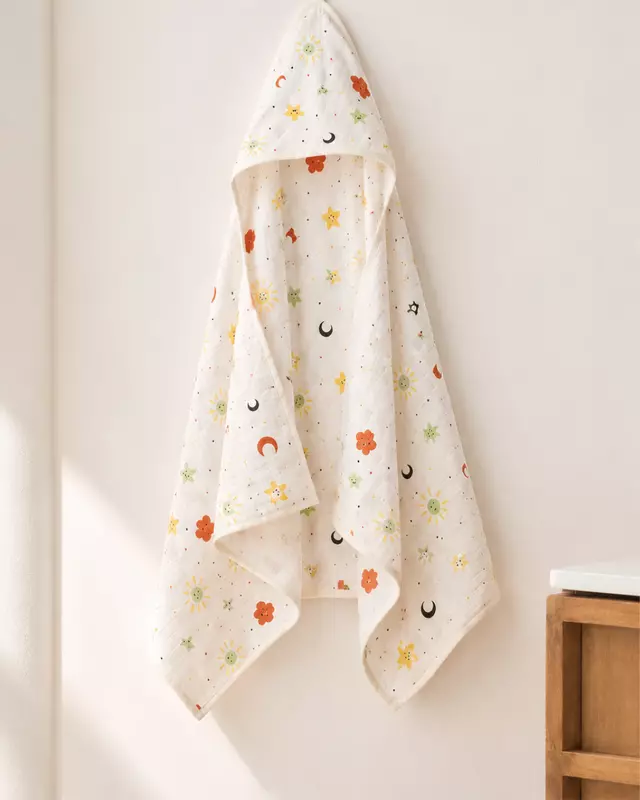 Muslin Double layer cap towel (0-24 Months)