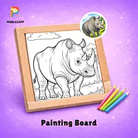 Rhino Wildlife Coloring