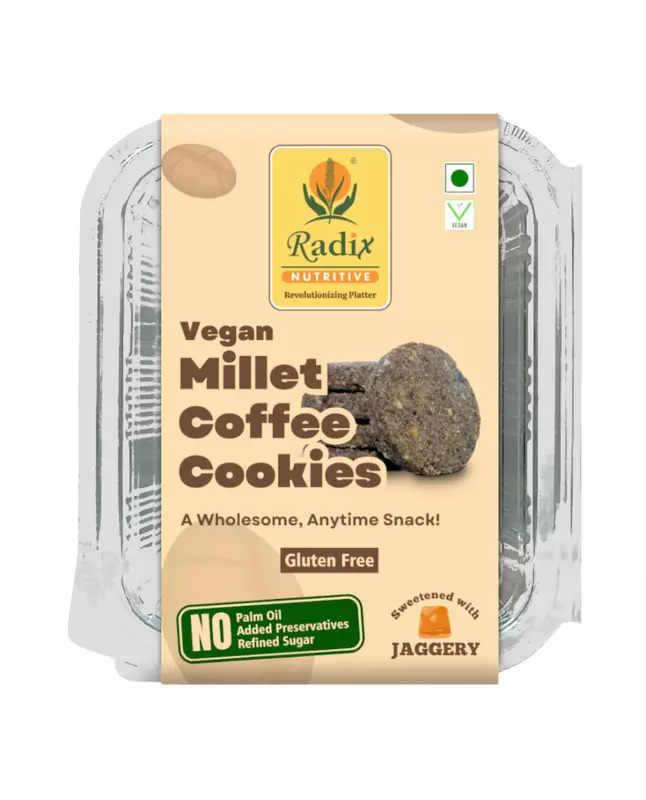 Millet Coffee Cookies - 200 g | Vegan | Gluten Free
