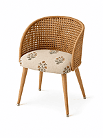 Sunlit Rattan Dining Chair