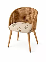 Sunlit Rattan Dining Chair