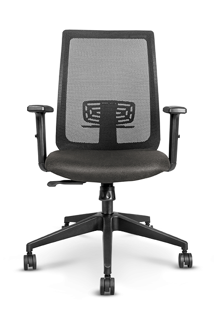 Wipro Breathe Black Workstation Chairs