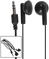 Wired Airline Headphone - Single Use Earphone without Mic ( Black) Wired Airline Headphone - Single Use Earphone without Mic ( Black)