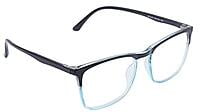 Soigné Unisex Medium Square Spectacle Frames. Blue&Black