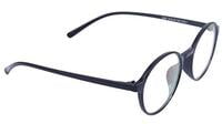 Unisex Round Thin Medium Spectacle Frame. Matte Black Color Frame. Unisex Round Thin Medium Spectacle Frame. Matte Black Color Frame.