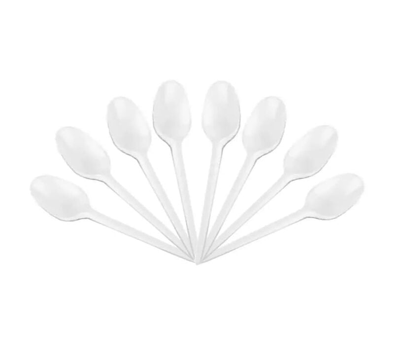 White Plastic Spoon