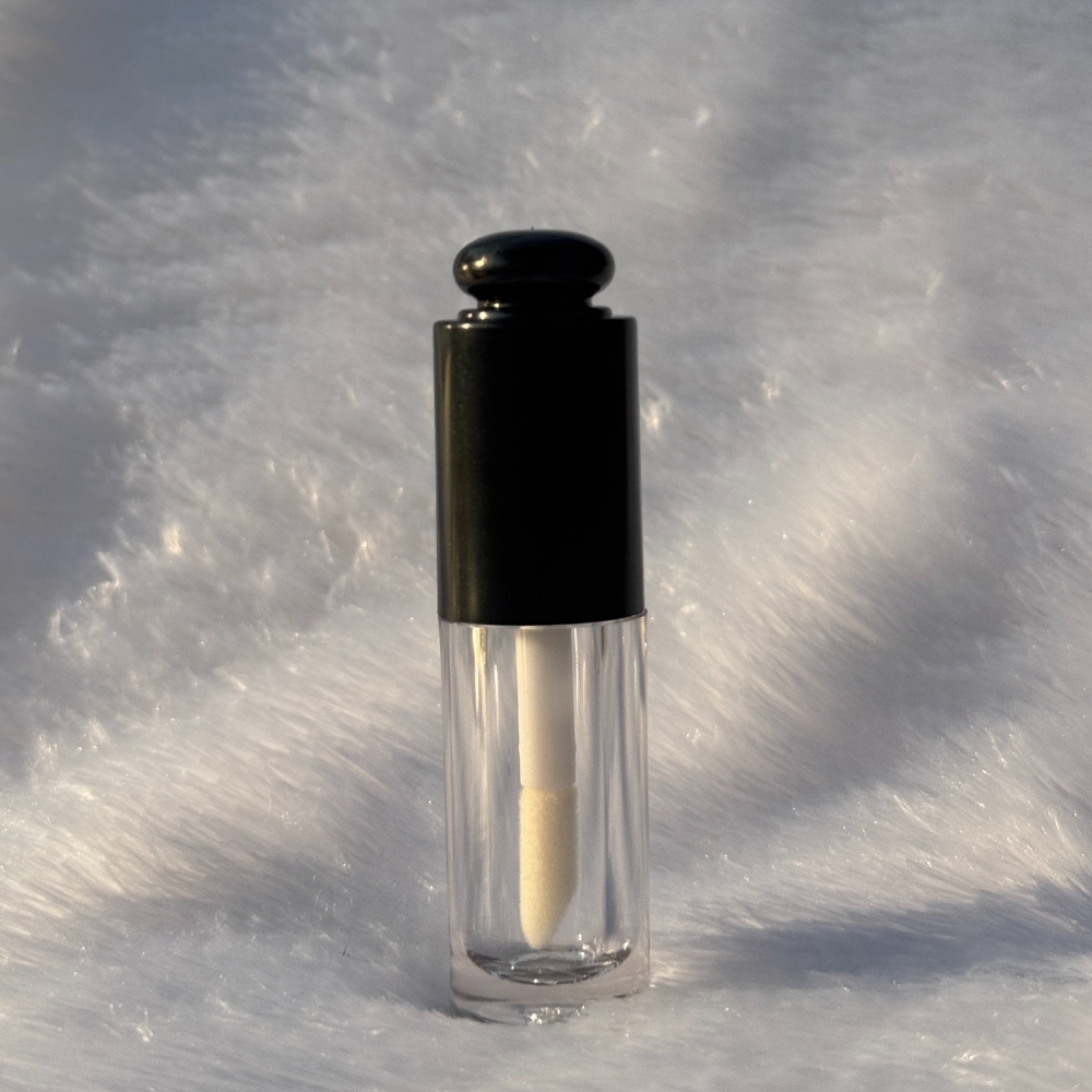 Lipstick - ROUND POP UP - BLACK Cap - 5.5ml - Short FAT Container - Acrylic Lipstick - ROUND POP UP - BLACK Cap - 5.5ml - Short FAT Container - Acrylic