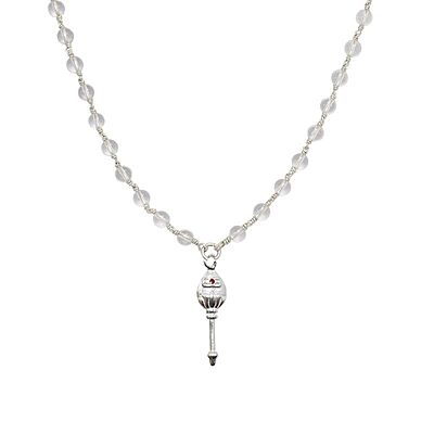 Silver Sphatik With Lord Murugan Vel om Penadant Silver Sphatik With Lord Murugan Vel om Penadant