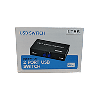 I-TEK 2-Port USB 2.0 Sharing Switch – USB Switcher | Share Devices Between Two Computers