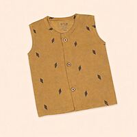 Golden Mustard Ethnic Cotton Jabla