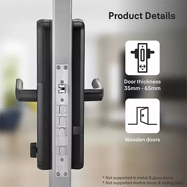 Yale Zuri (Black) Digital Smart Door Lock with Advanced Security