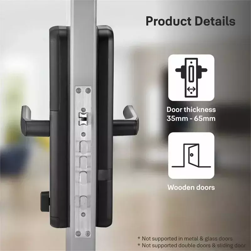 Yale Zuri (Black) Digital Smart Door Lock with Advanced Security