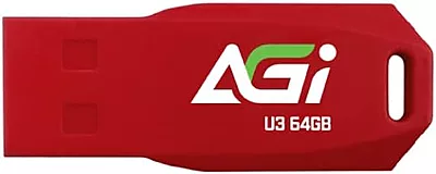 AGI USB External Memory, Portable UP138-64 GB-Red