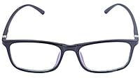 Soigné Unisex Large Rectangular Specs Frame. Glossy Black Soigné Unisex Large Rectangular Specs Frame. Glossy Black