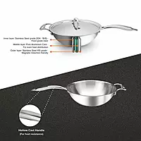 Signora Ware Artista Tri- Play Wok Pan With Lid 2800 ML (24 CM)
