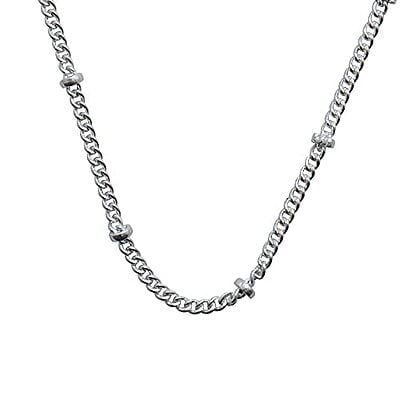 Glossy finish Sterling Silver Chain