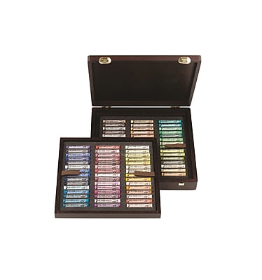 ROYAL TALENS REMBRANDT SOFT PASTEL SET, FULL PASTELS, SET OF 90 PORTRAIT COLORS IN WOODEN TRAVEL CASE ROYAL TALENS REMBRANDT SOFT PASTEL SET, FULL PASTELS, SET OF 90 PORTRAIT COLORS IN WOODEN TRAVEL CASE