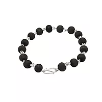 Silver Tied Karungali Bracelet