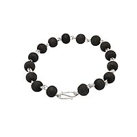 Silver Tied Karungali Bracelet