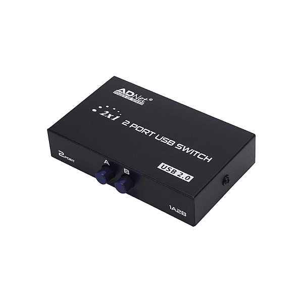 I-TEK 2-Port USB 2.0 Sharing Switch – USB Switcher | Share Devices Between Two Computers