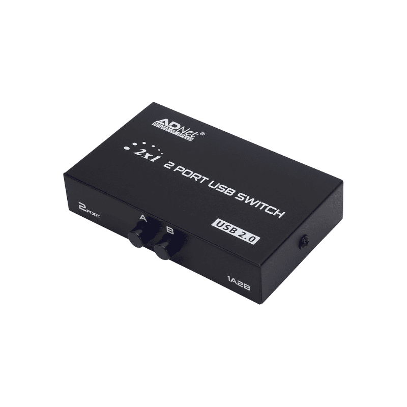 I-TEK 2-Port USB 2.0 Sharing Switch – USB Switcher | Share Devices Between Two Computers