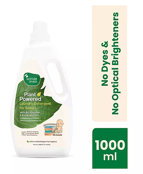 Mother Sparsh Plant Powered Laundry Detergent for Babies-1-Ltr