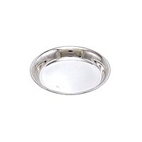 Silver Plain Plate for Pooja,Home (8CM)
