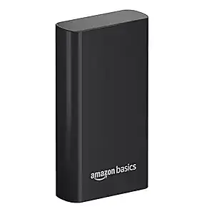 Amazon Basics 20000mAh 22.5W Lithium-Polymer Power Bank | Dual Input, Triple Output | Fast Charging, Black, Type-C Cable Included