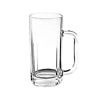 Treo by Milton Ronald Cool Glass Beer Mug Set of 2, 365 ml, Transparent Glasses for Beer, Drinks, Cocktail