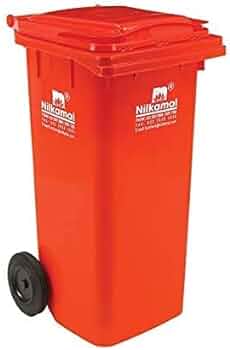 Nilkamal Plastic Manual-Lift Wheel Garbage Dustbin