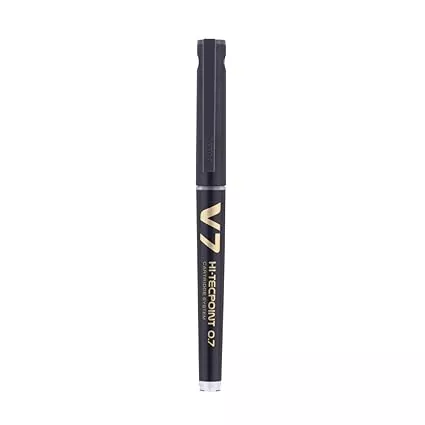 Pilot V7 Hi-tecpoint Pen with cartridge system - 1 Blue, 1 Black Pen,