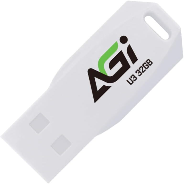 AGI USB External Memory, Portable UP138-32 GB-White
