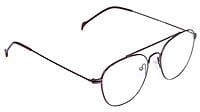 Soigné Unisex Medium Round Spectacle Frame. Bronze